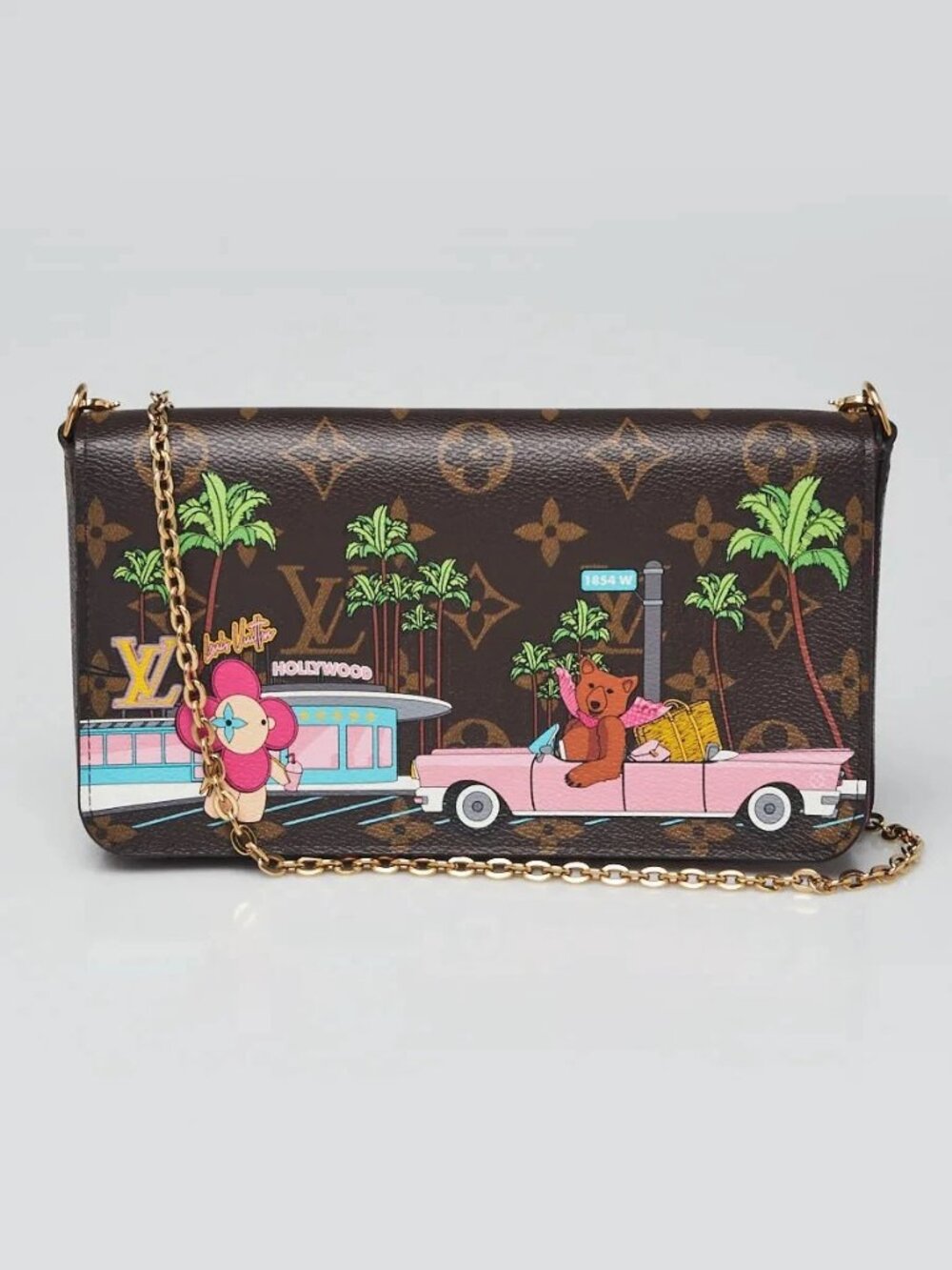 Louis Vuitton Limited Edition Monogram Canvas 2021 Christmas Animation Hollyw...